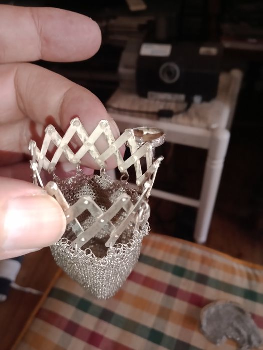 Porta moedas em prata, muito antigos