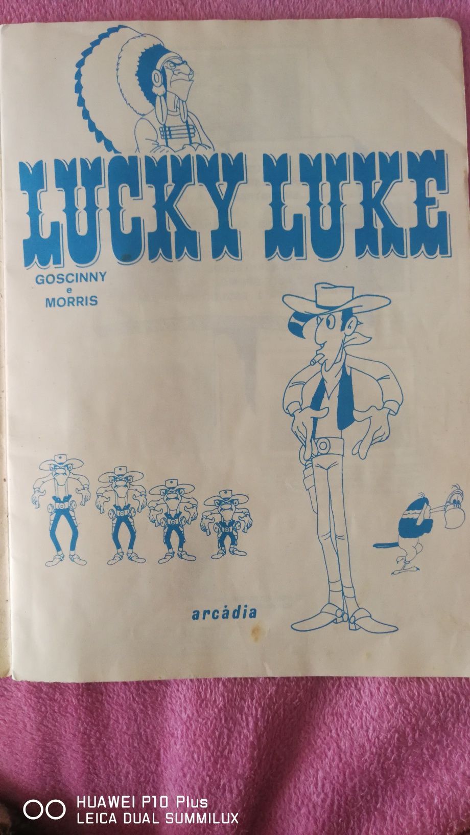 Caderneta muito antiga Lucky Luke