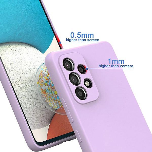 Etui Icon + Szkło Hartowane Płaskie do Samsung Galaxy A53/5g Violet