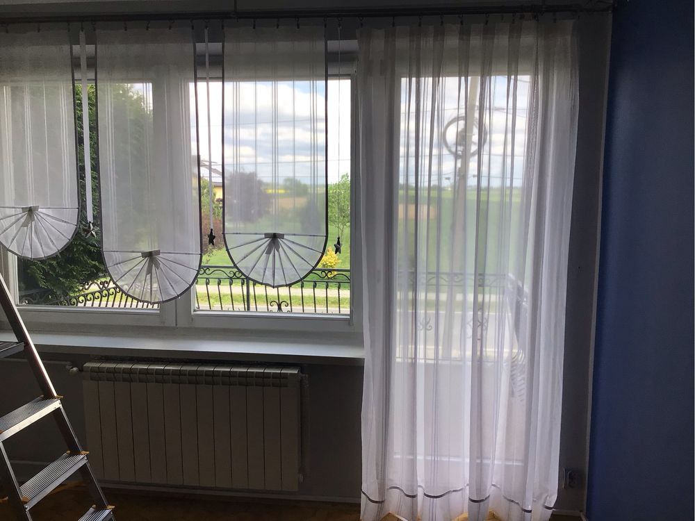Piękna firanka balkonowa wachlarze kpl