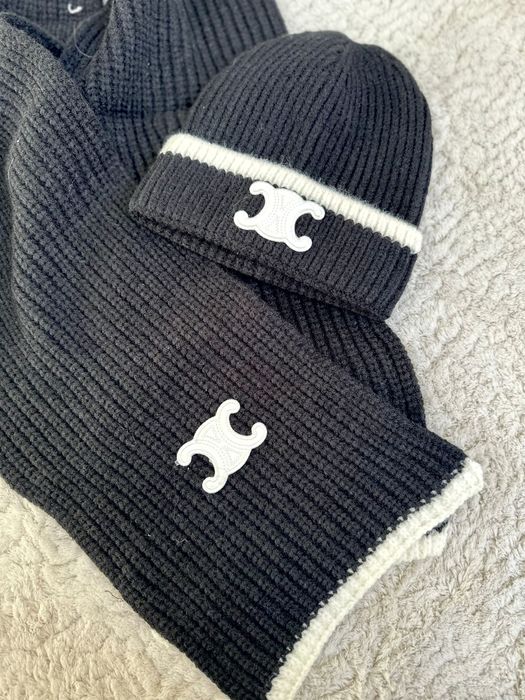 Komplet czapka + szalik celine najwyzsza jakosc