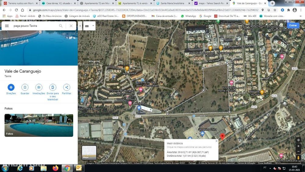 Terreno para construção em Tavira