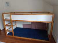 Łóżko dla dziecka Ikea Kura materace