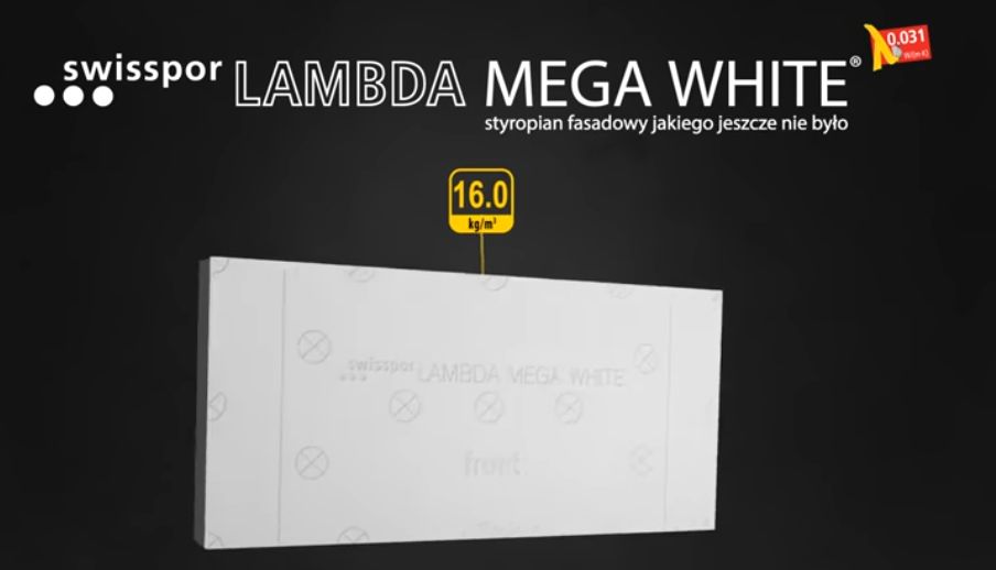 Styropian Swisspor LAMBDA MEGA WHITE Fasada 0,031 / Dostawa Gratis