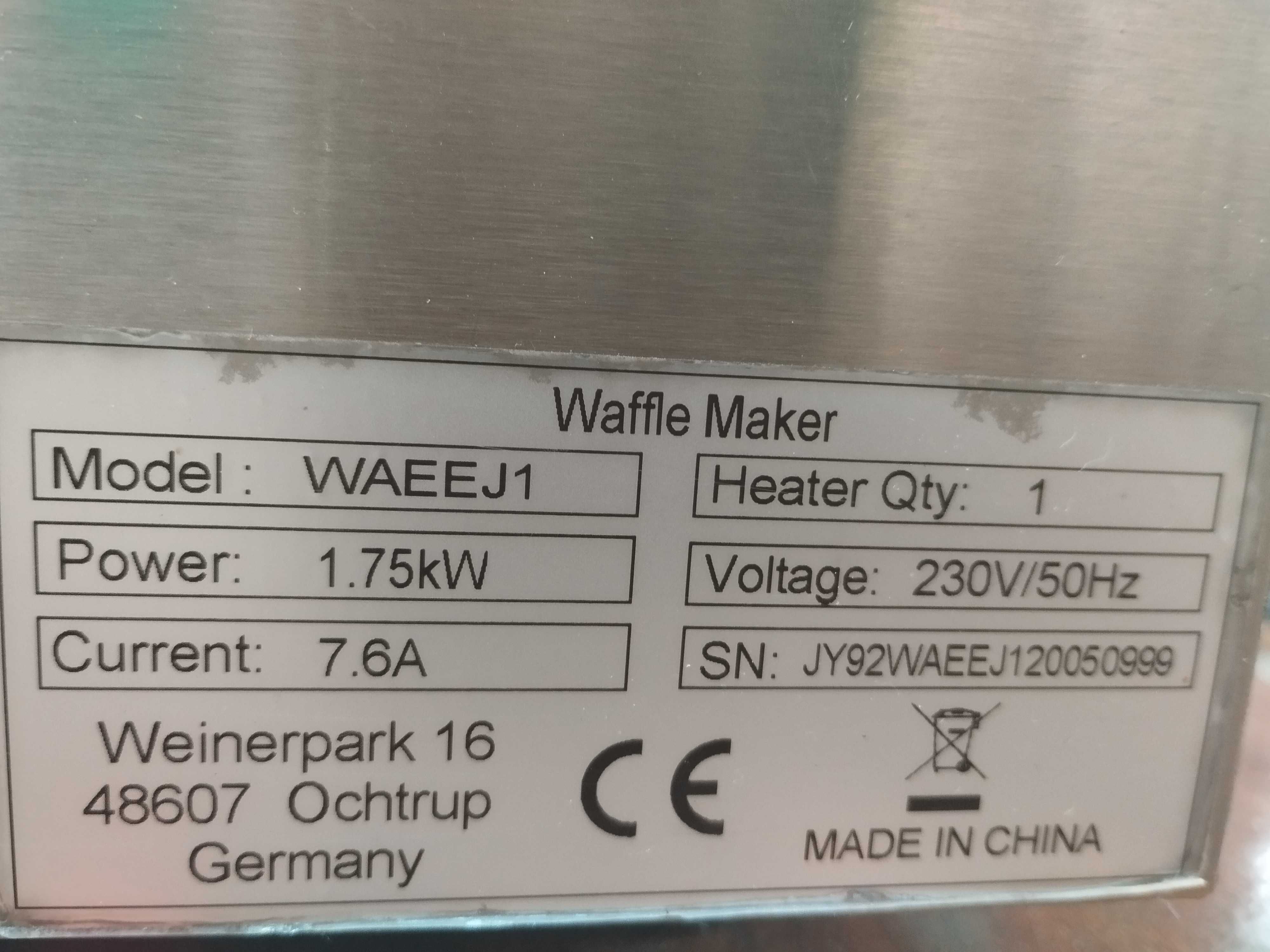 Máquina de waffles