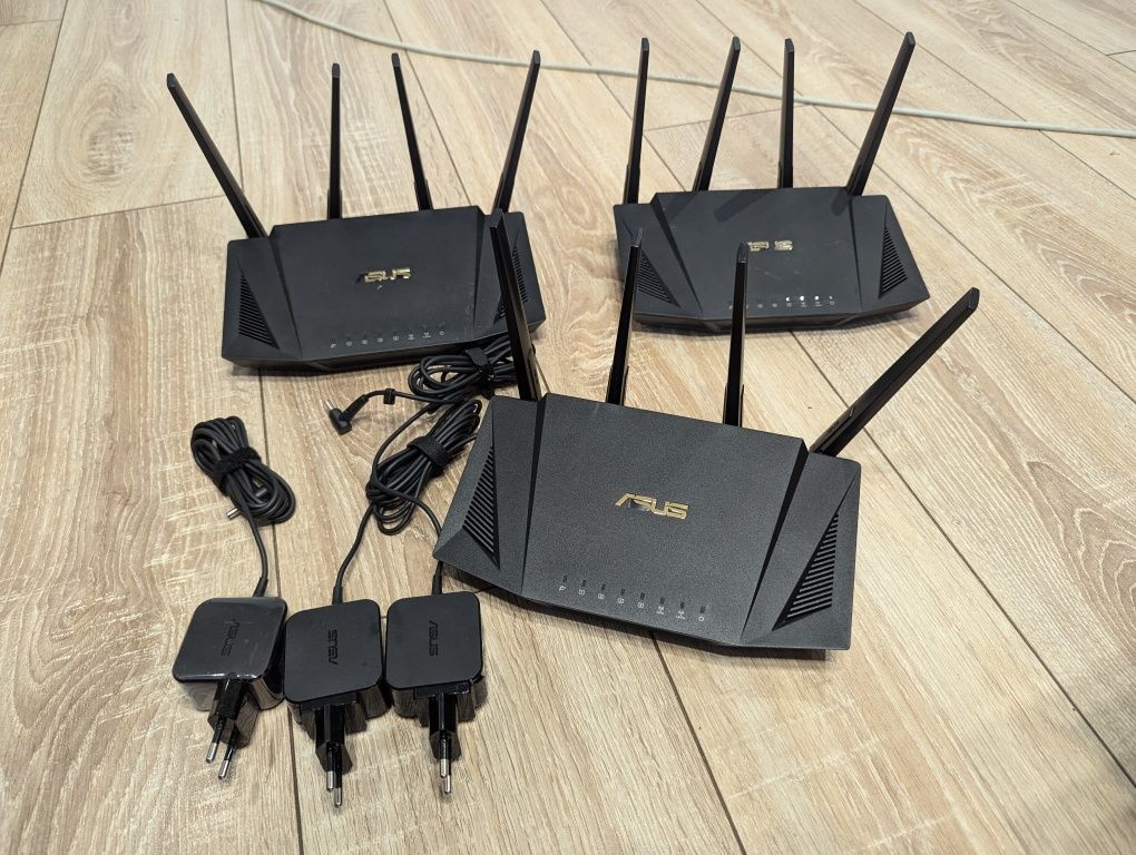 Бездротовий маршрутизатор (роутер) ASUS RT-AX58U  v1 WIFI 6 AiMesh 19v