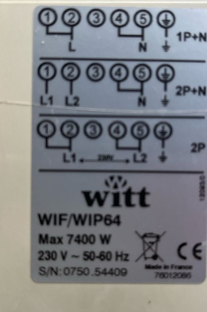Індукційна поверхня Witt/Electrolux/ врізна 58х52см Made in France