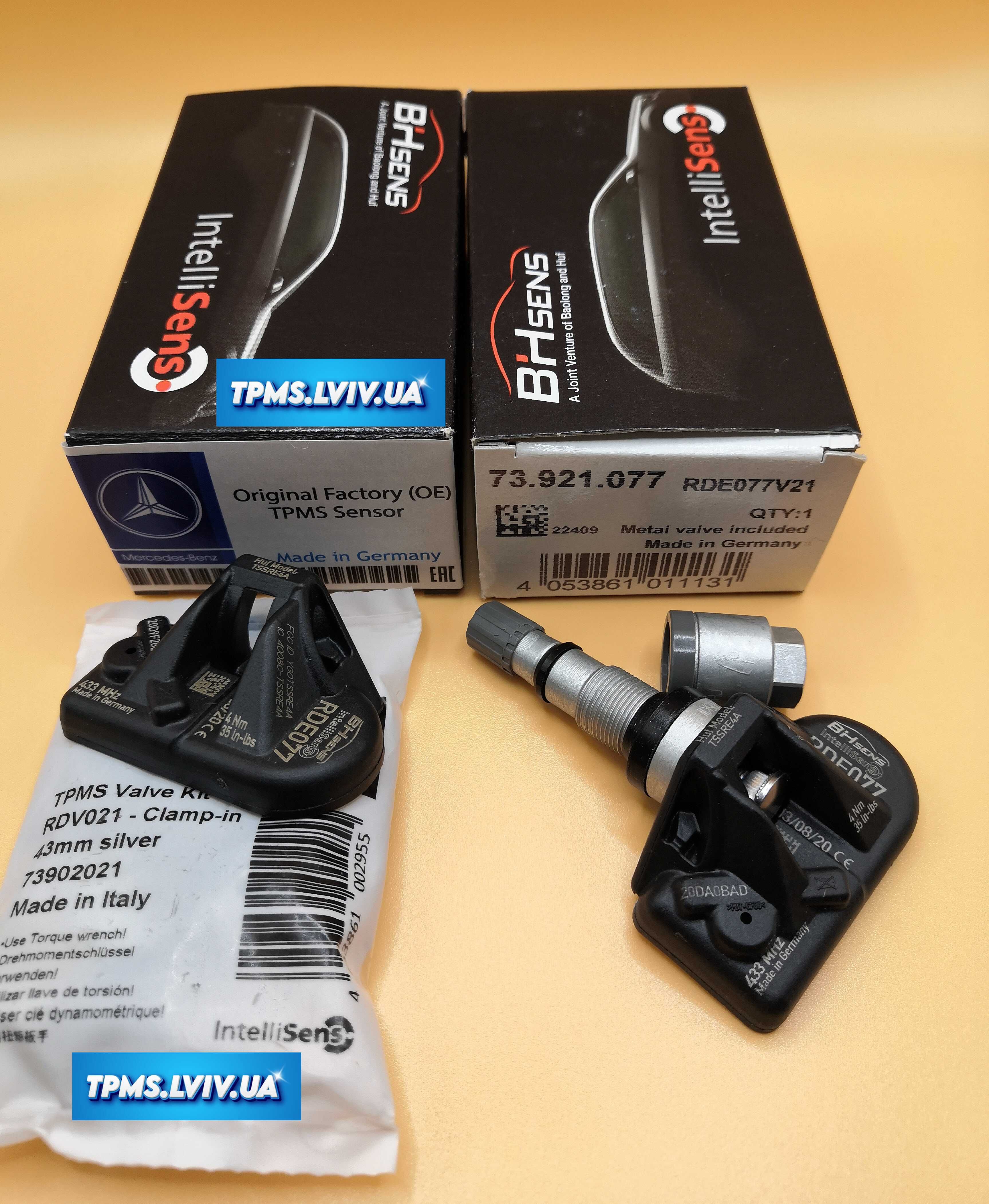 Датчики давления шин Мерседес 433MHz оригинал и аналог. TPMS