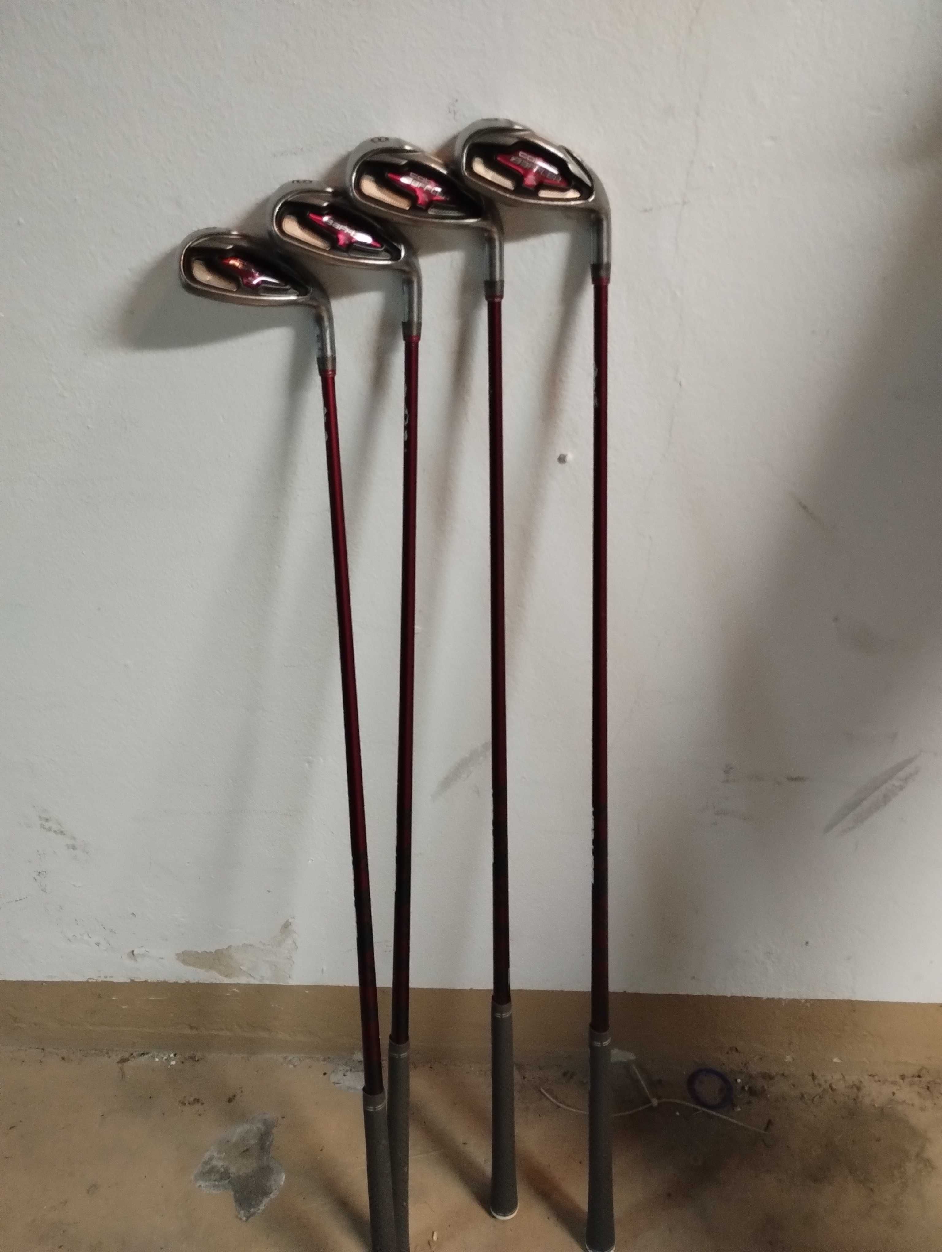 Zestaw kijów golfowych Cobra Baffler żelaza + woody