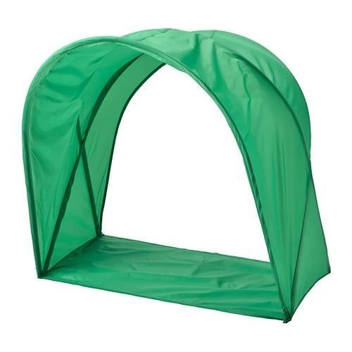 Cama criança KURA com dossel rosa ou verde
Cama reversível, branco/pin