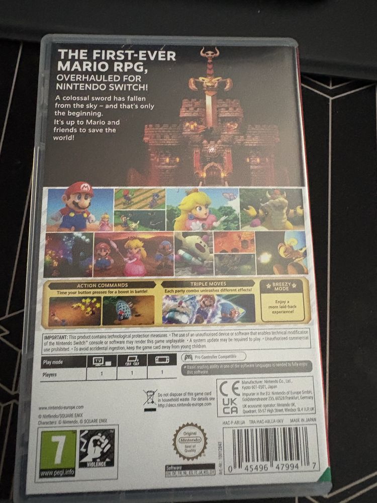 Nintendo switch Super Mario RPG