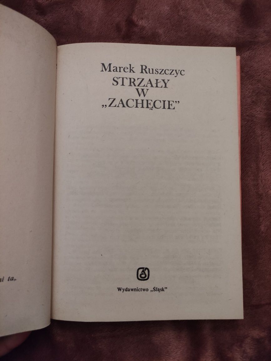 Książka Marek Ruszczyc "Strzały w Zachęcie"