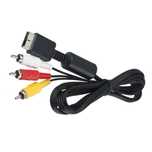 Cabo Video AV RCA Playstation 1 2 3 PSX PSX PS1 PS2 PS3 NOVO