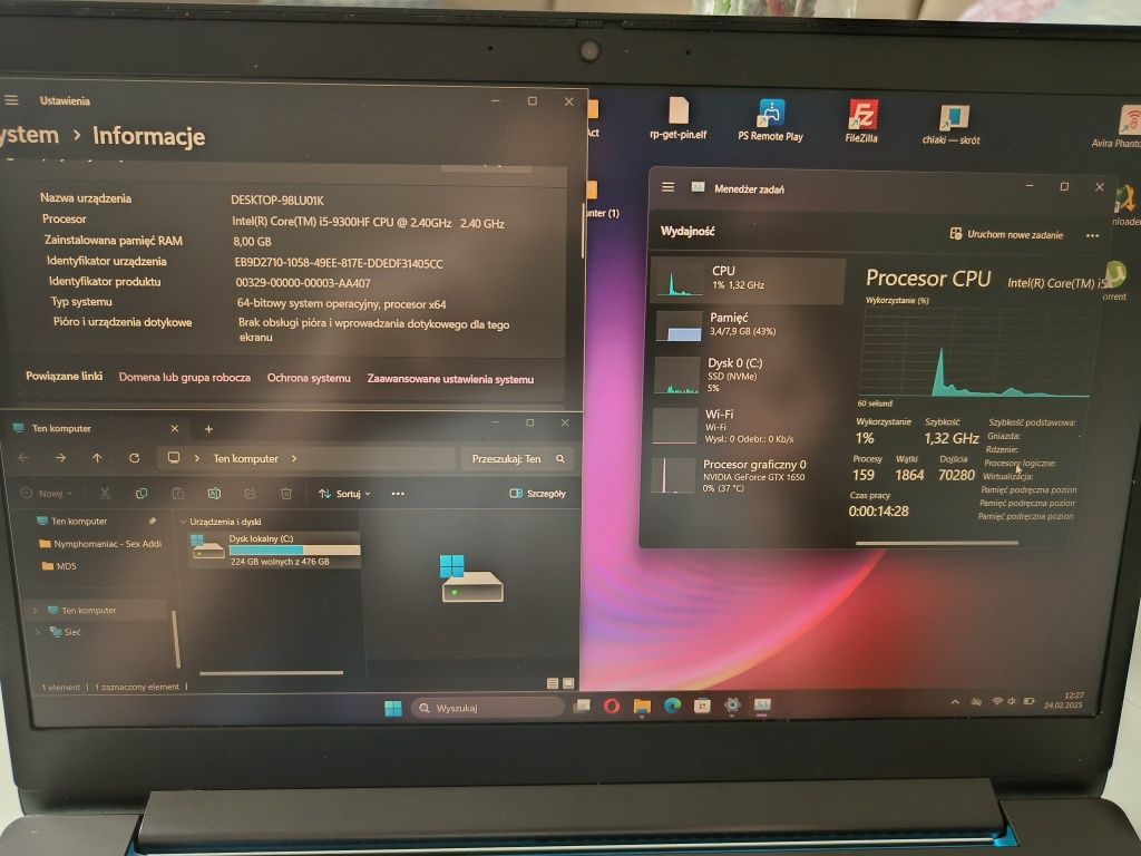 Lenovo IdeaPad L340 i5-9300hf GTX 1650 4Gb