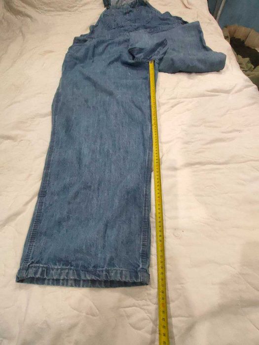 джинсовий комбінезон сraftsman синій. великий розмір 58+!