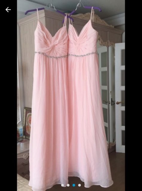 Вечернее нарядное нежно-розовое платье в пол 36 и 38 размер