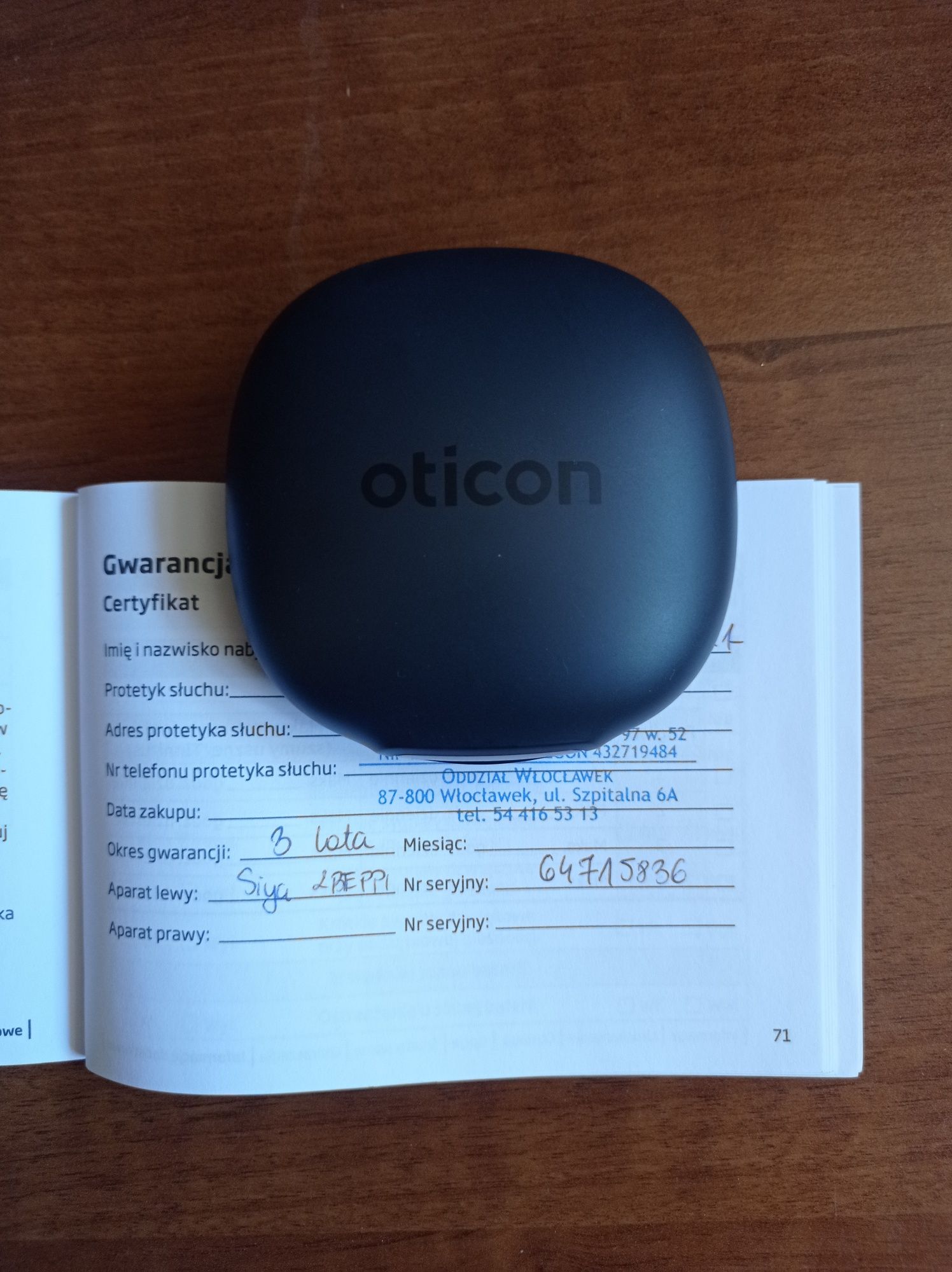 Oticon bte aparat słuchowy