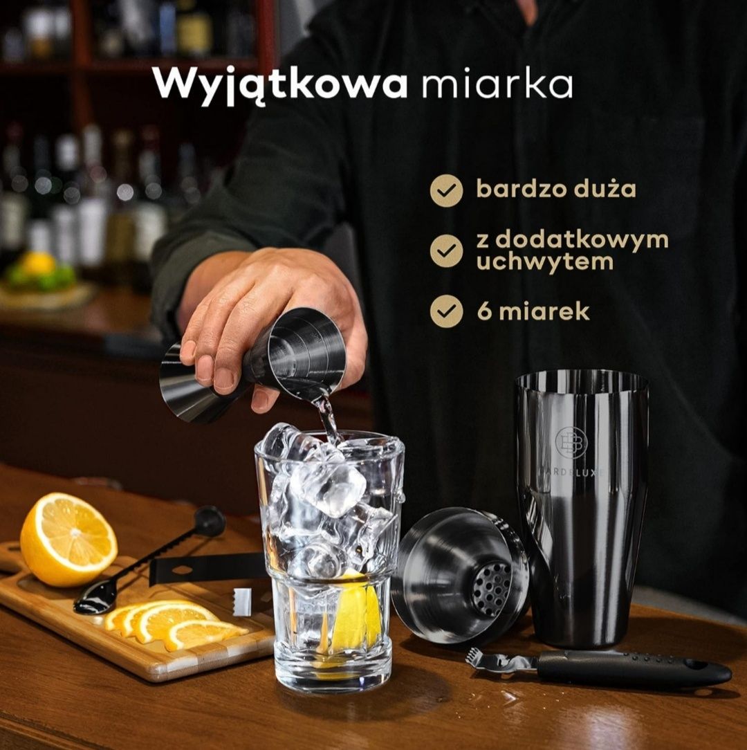 Zestaw barmański do drinków i koktajli BARDELUXE