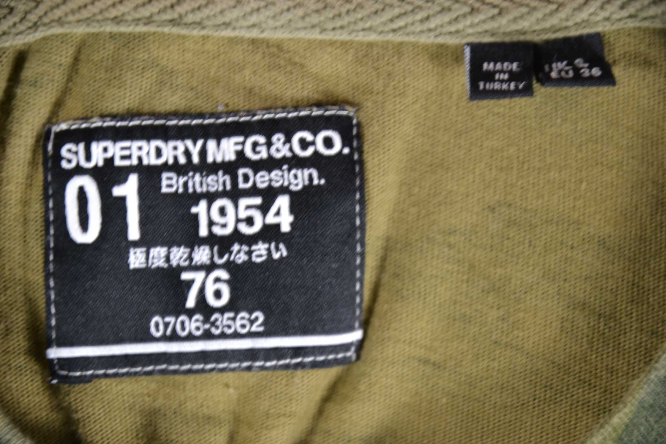 SUPERDRY Neon Patch Box Koszulka Damska 36 Oryginalna Tshirt Bawełna