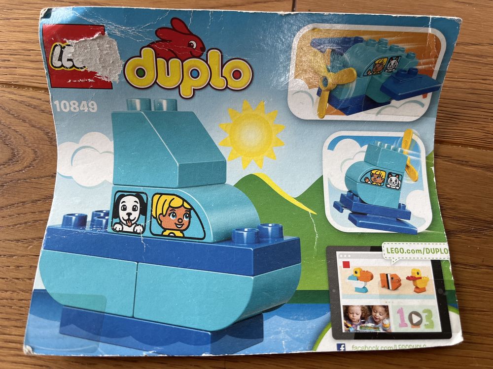 Lego duplo pierwszy samolot 10849