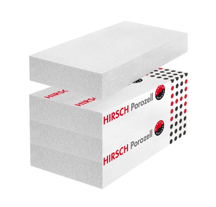 Плити полістирольні EPS 100  HIRSCH 17,5 кг/м.куб ціна за м3