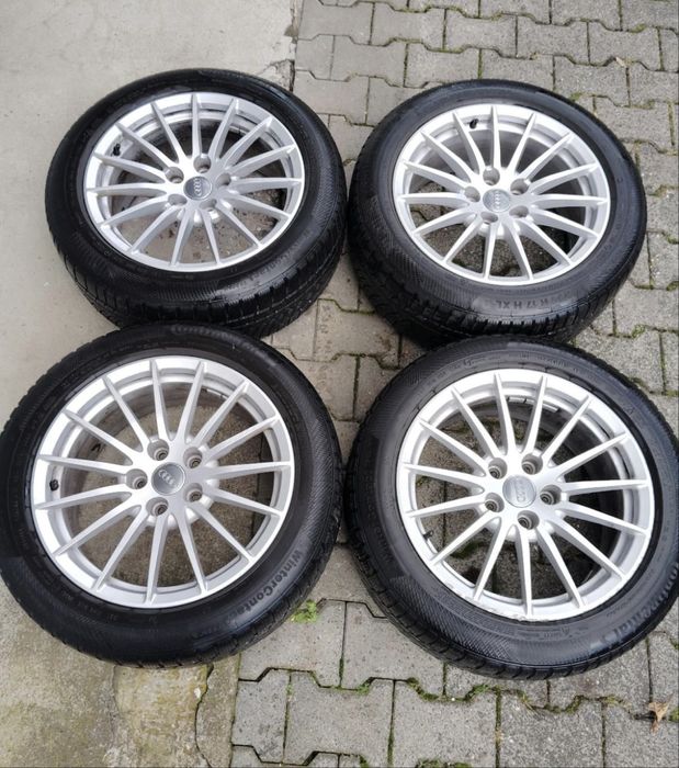 Kola zimowe felgi audi a5 a4 a6 oem 225/50/17 continental