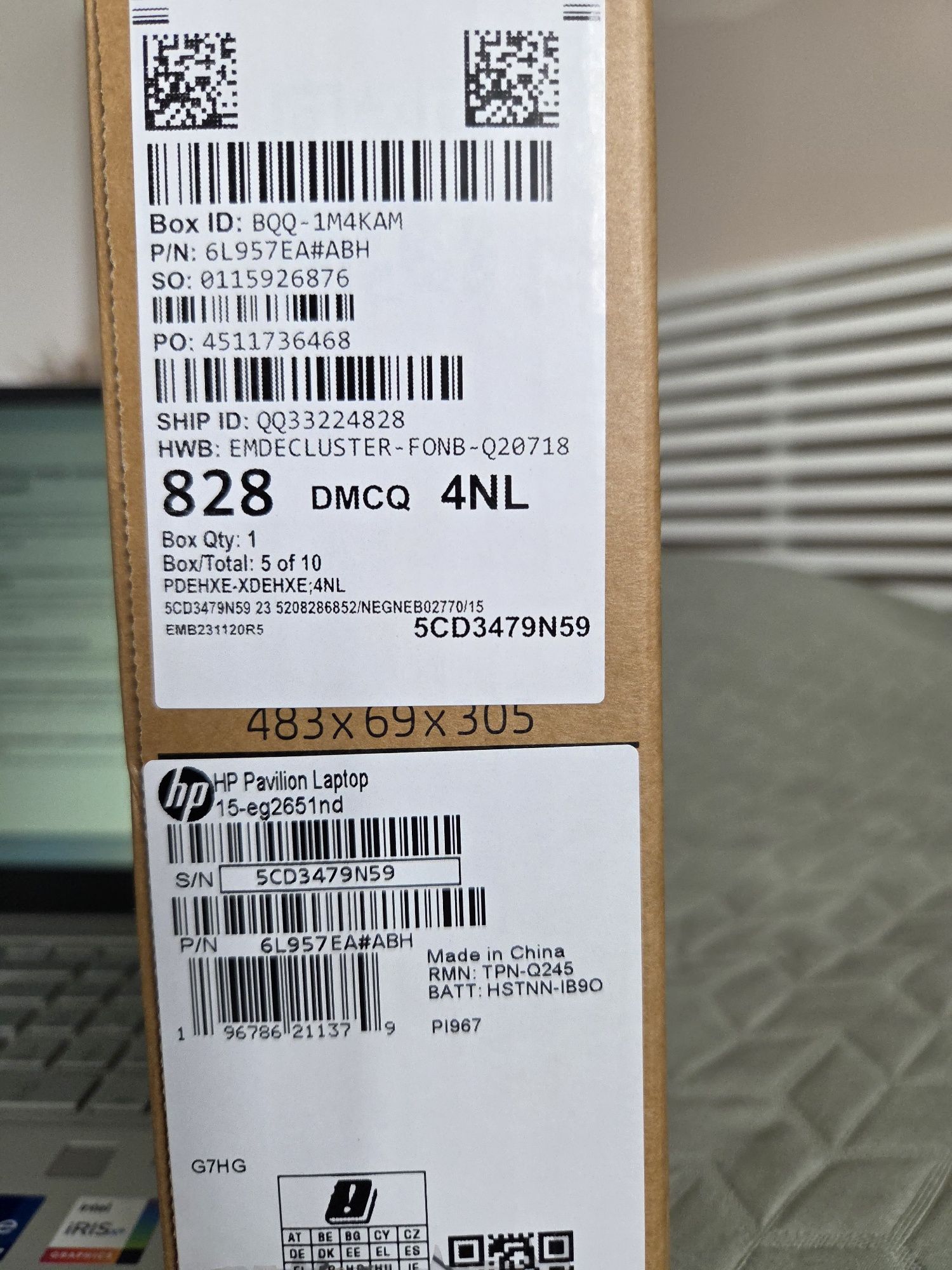 HP Pavilion 15-eg2651nd | Intel Core i7-1255U | 16GB RAM | 512GB SSD |