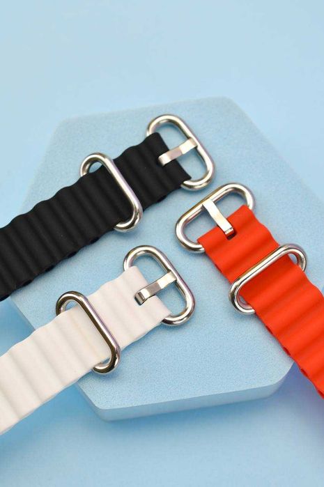 Силиконовый ремешок Ocean band для Mi Band 8 | 9 | 10 мягкий ми бенд