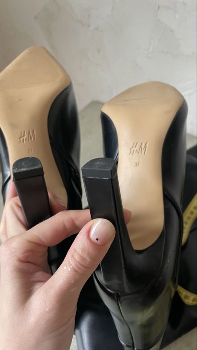 Ботфорди H&M нові, високі сапоги на підборах