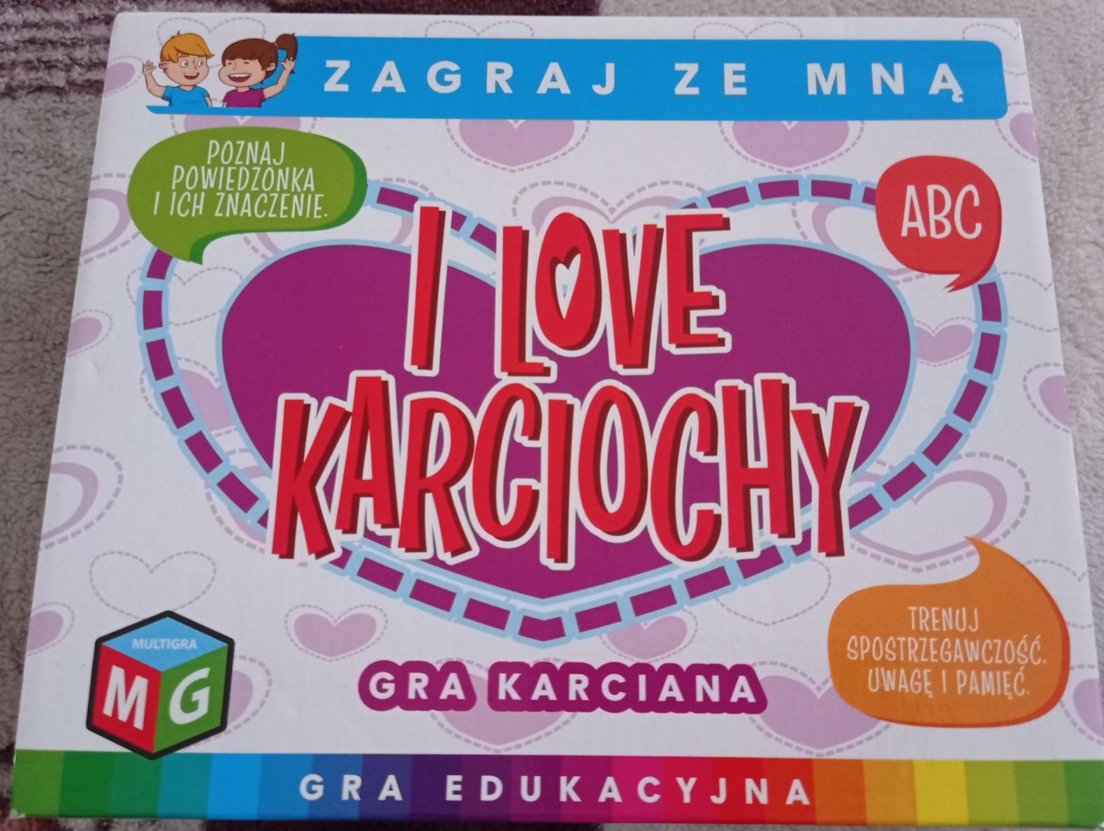 Gra edukacyjna I Love karciochy - uczy przysłów