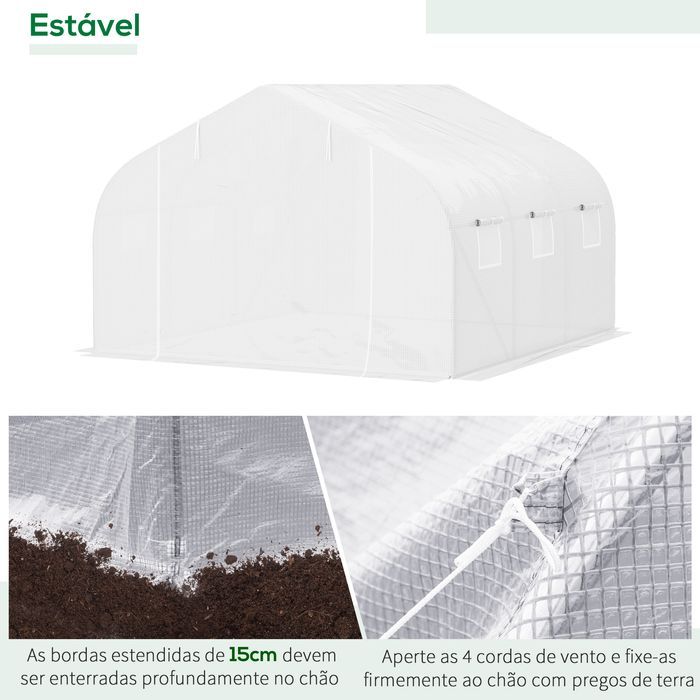 Estufa Tipo Túnel 445x299x200cm com