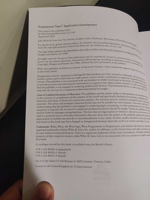 Livro "Tizen Application Development"