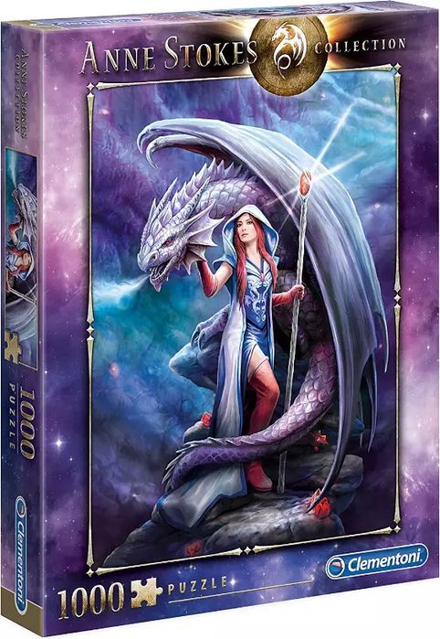 Puzzle 1000 elementów. Anne Stokes collection. Dragon Mage. Clementoni