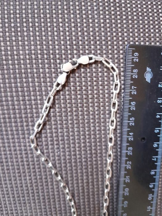 Продам серебряную якорную с крестиком 925'