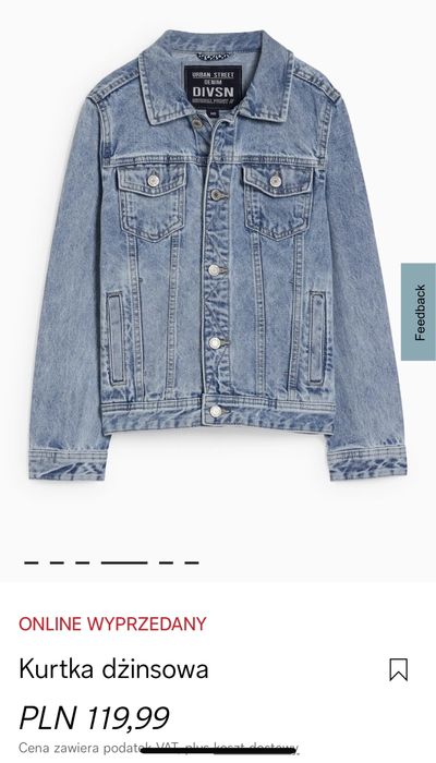 Kurtka jeansowa jasna denim C&A Regular fit, klasyczna r. 158 XS