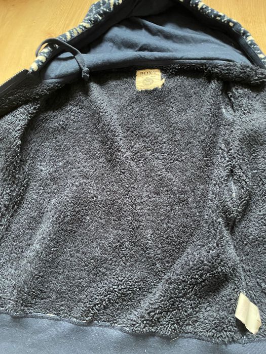 Kurtka bluza ciepła polarowa z kapturem na zamek  firmy Roxy