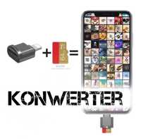 Konwerter czytnika kart Micro TF SD dla iPhone