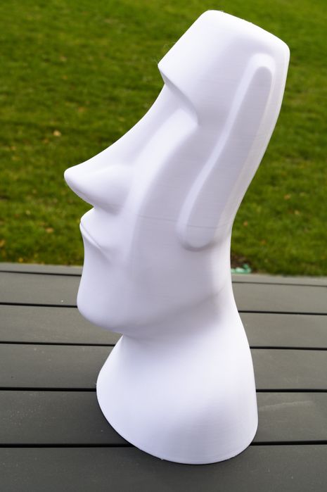 Rzeźba ogrodowa - Moai/Easter Island/Wyspy Wielkanocne - biały