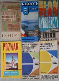 Plany miast Łódź, Giżycko, Bydgoszcz, Poznań + mapy samochodowe gratis