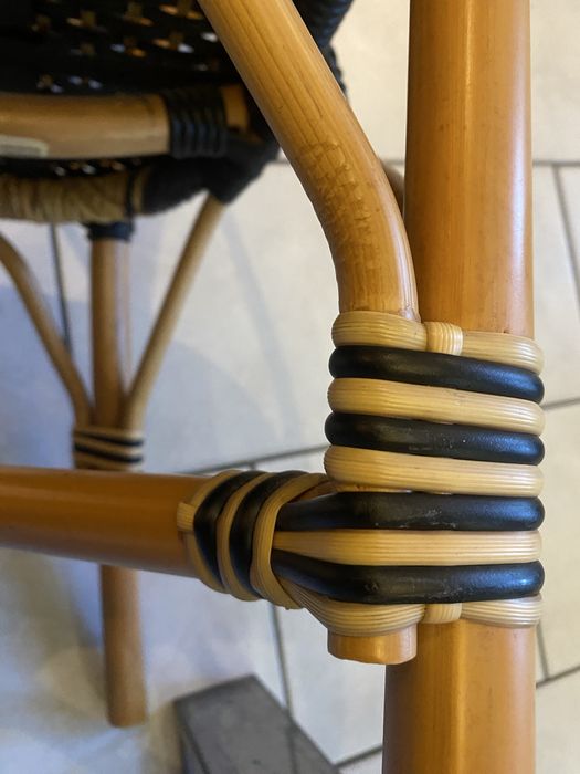 Krzesla bambusowe z oplotem made in USA