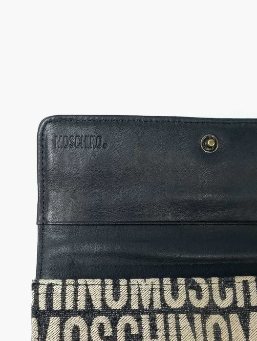 Кожаный женский кошелек Moschino Оригинал Винтаж