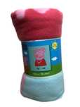 2396 Ciepły Polarowy Kocyk Dla Dzieci Świnka Peppa Pig 120x140
