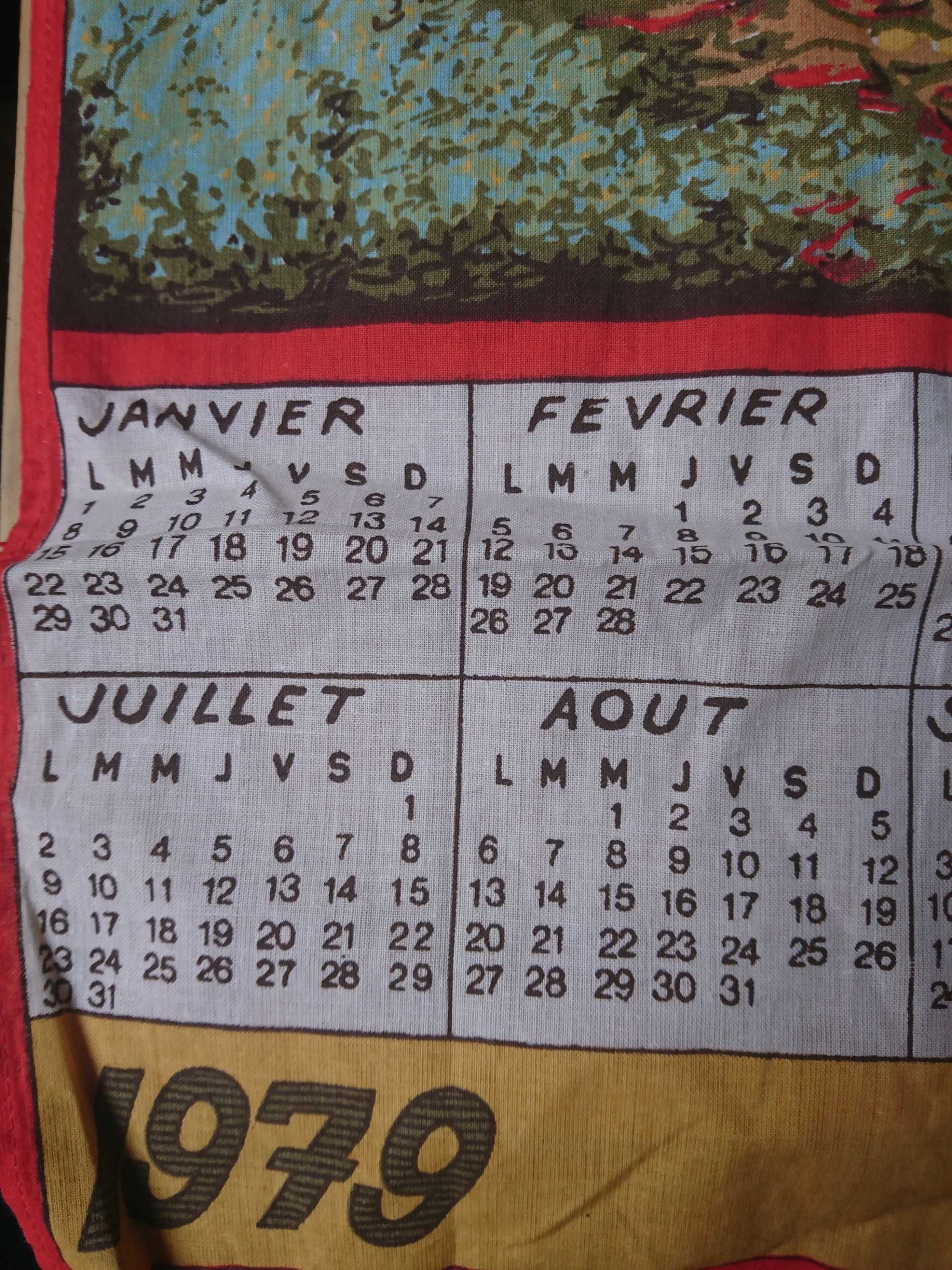 Полотно календарь 1979