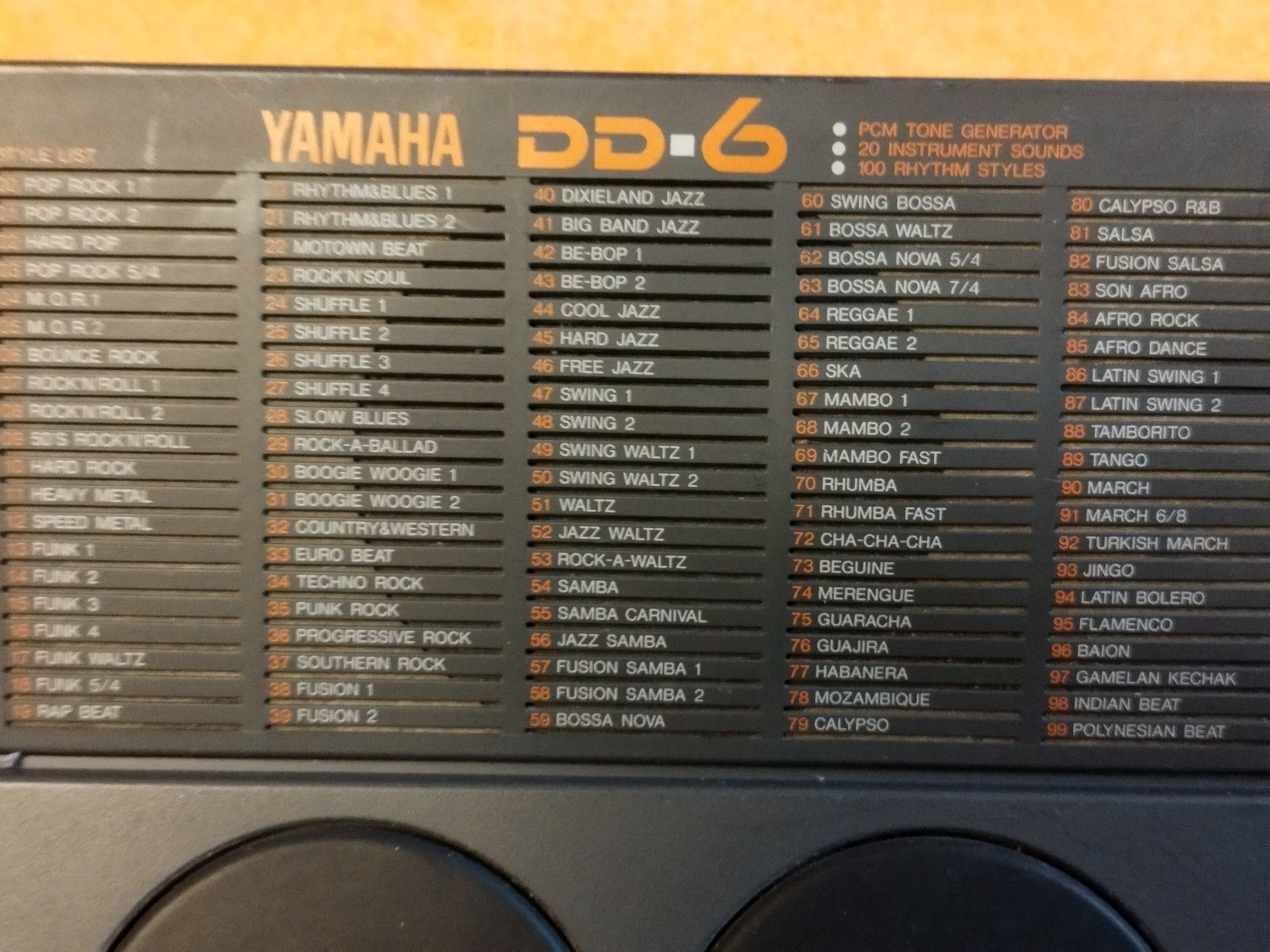 YAMAHA DD-6 Cyfrowa elektroniczna perkusja 4-padowa