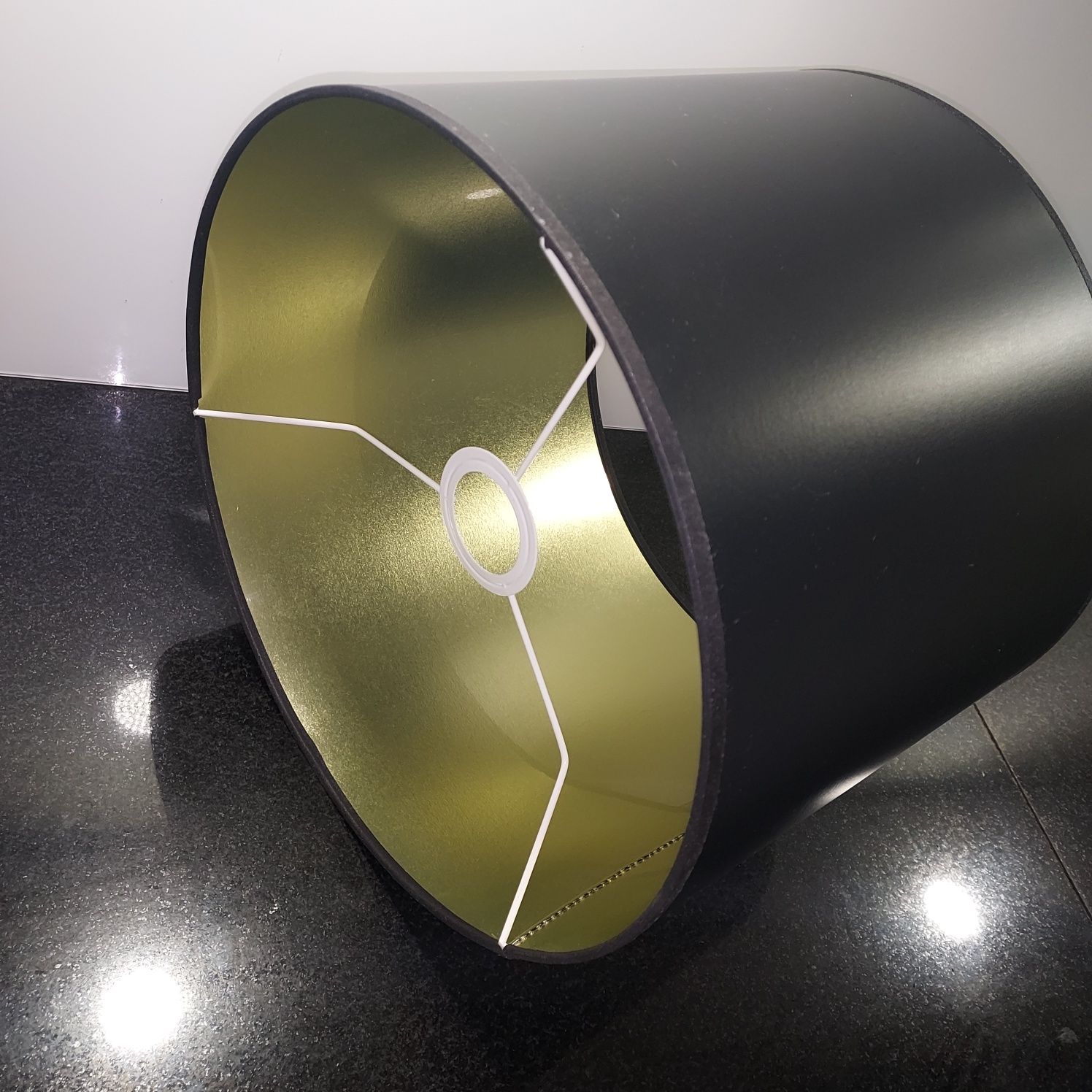 Klosz do lampy czarno-złoty