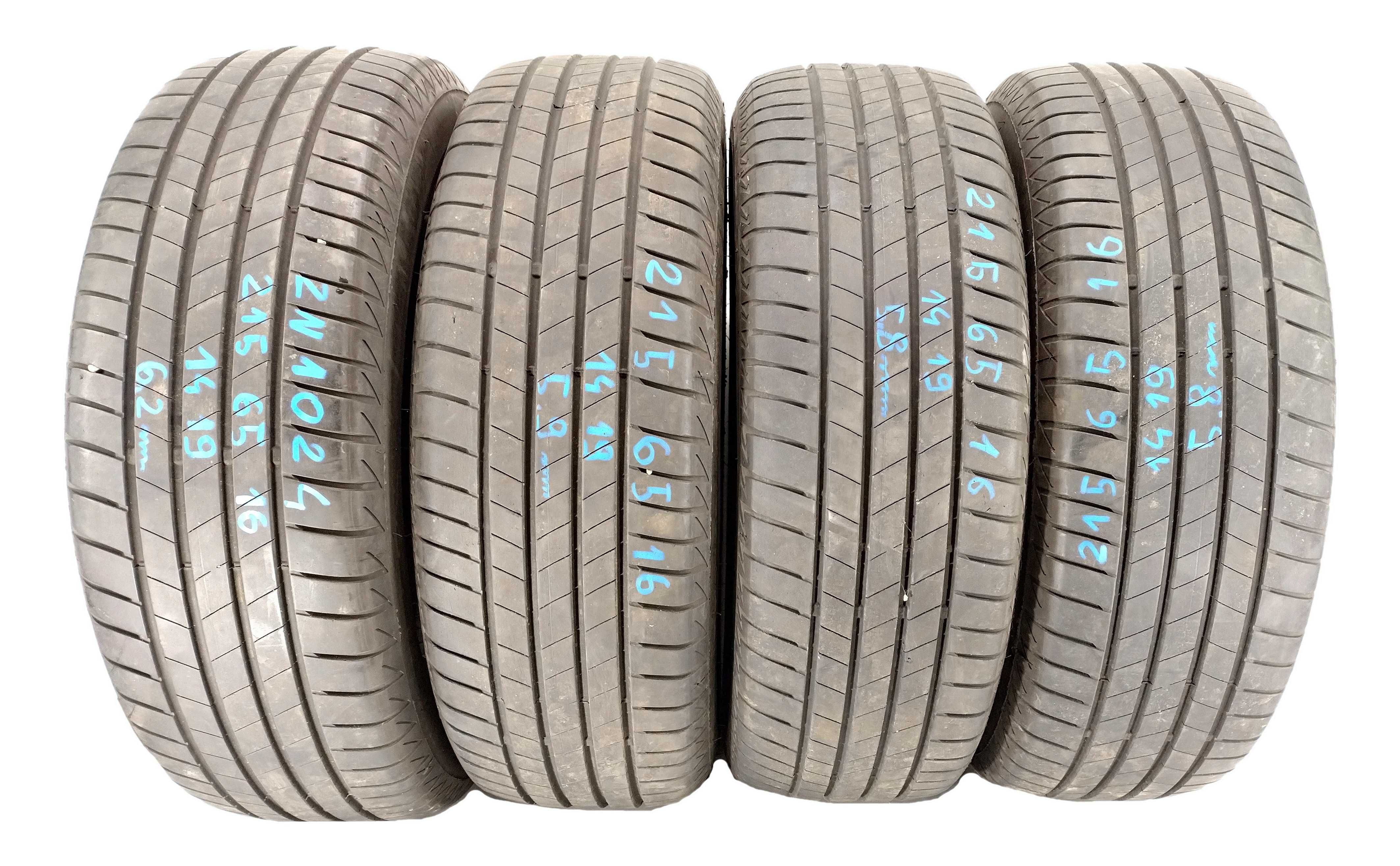 2x 215/65 R16 Bridgestone T005 opony letnie  5,5 mm / montaż kurier