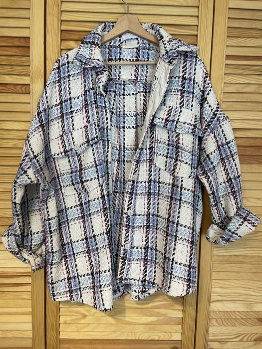 Kurtka koszulowa w kratę oversize Reserved 44