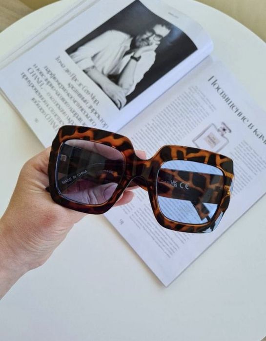 Сонцезахисні окуляри жіночі стильні леопард