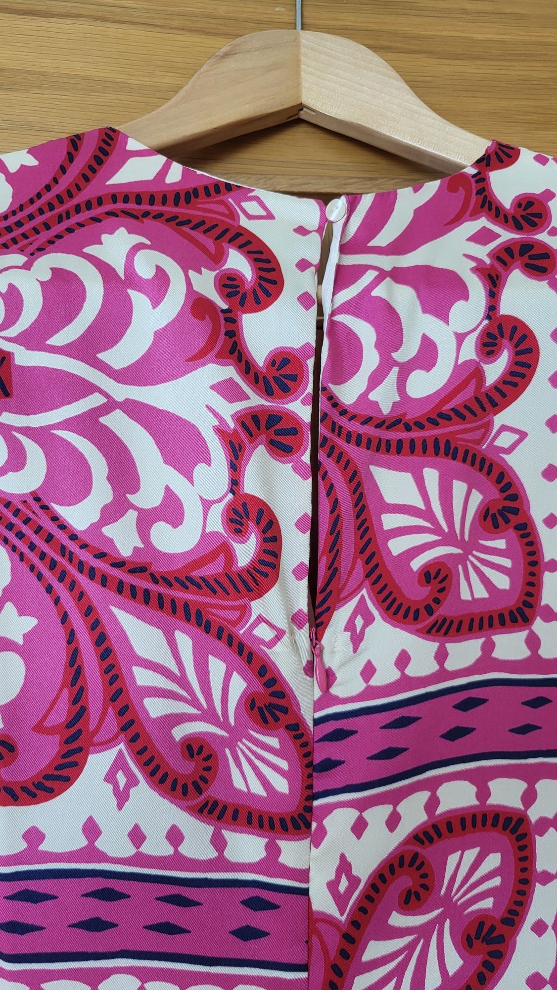 Macacão estampado fúcsia da Mango