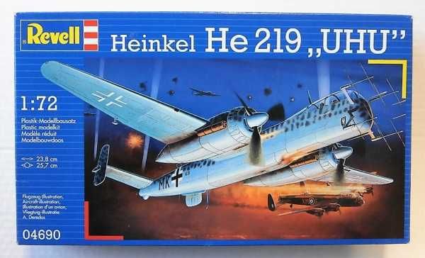 Revell Heinkel He219 Uhu skala 1:72 model samolotu zestaw 04690